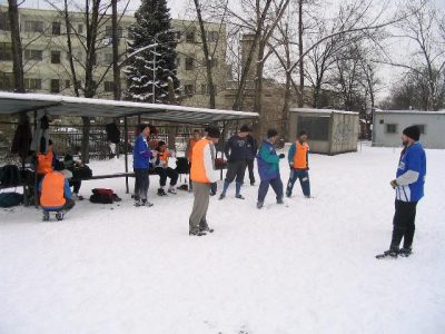 Silvestrovský fotbálek na Zelené lišce: 31.12.2005