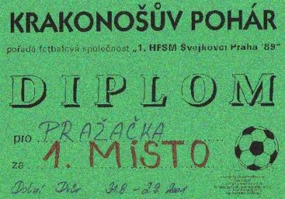 Diplom - Krakonošův pohár 2001