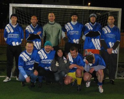 hřiště Běchovice, po posledním zápase s Traktorem: 1.12.2008